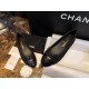 Chanel Black Woolen Patchwork Sheepskin Ballet Flats