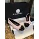 Chanel Lina Belle Pink Velvet Ballet Flats