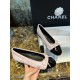 Chanel Lina Belle Pink Velvet Ballet Flats