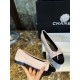 Chanel Lina Belle Pink Velvet Ballet Flats