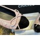 Chanel Lina Belle Pink Velvet Ballet Flats