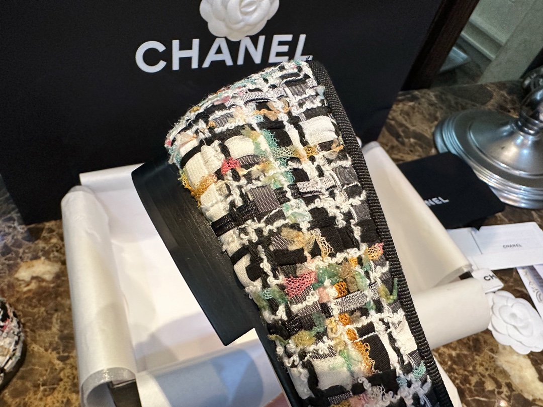 Chanel Lace Knit Ballet Flats