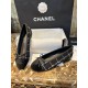 Chanel Camellia Wool Ballet Flats