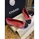 Chanel Dragon Fruit Colored Ballet Flats