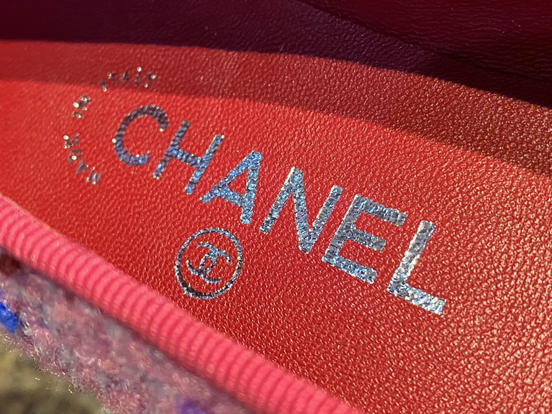 Chanel Dragon Fruit Colored Ballet Flats