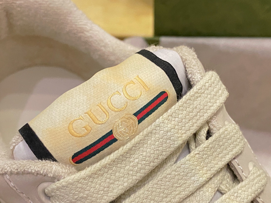 Gucci  Silver White Embroidered Loafers 