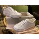 Ace Double G Perforated Grey Tail White Sneakers