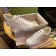 Ace Double G Perforated Grey Tail White Sneakers