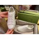 Ace Double G Perforated Grey Tail White Sneakers