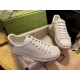 Ace Double G Perforated Grey Tail White Sneakers