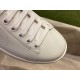 Ace Double G Perforated Grey Tail White Sneakers