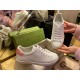 Ace Double G Perforated Pink Tail White Sneakers 