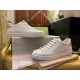 Ace Double G Perforated Pink Tail White Sneakers 