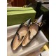 Horsebit Pointed Toe Ballet Flats