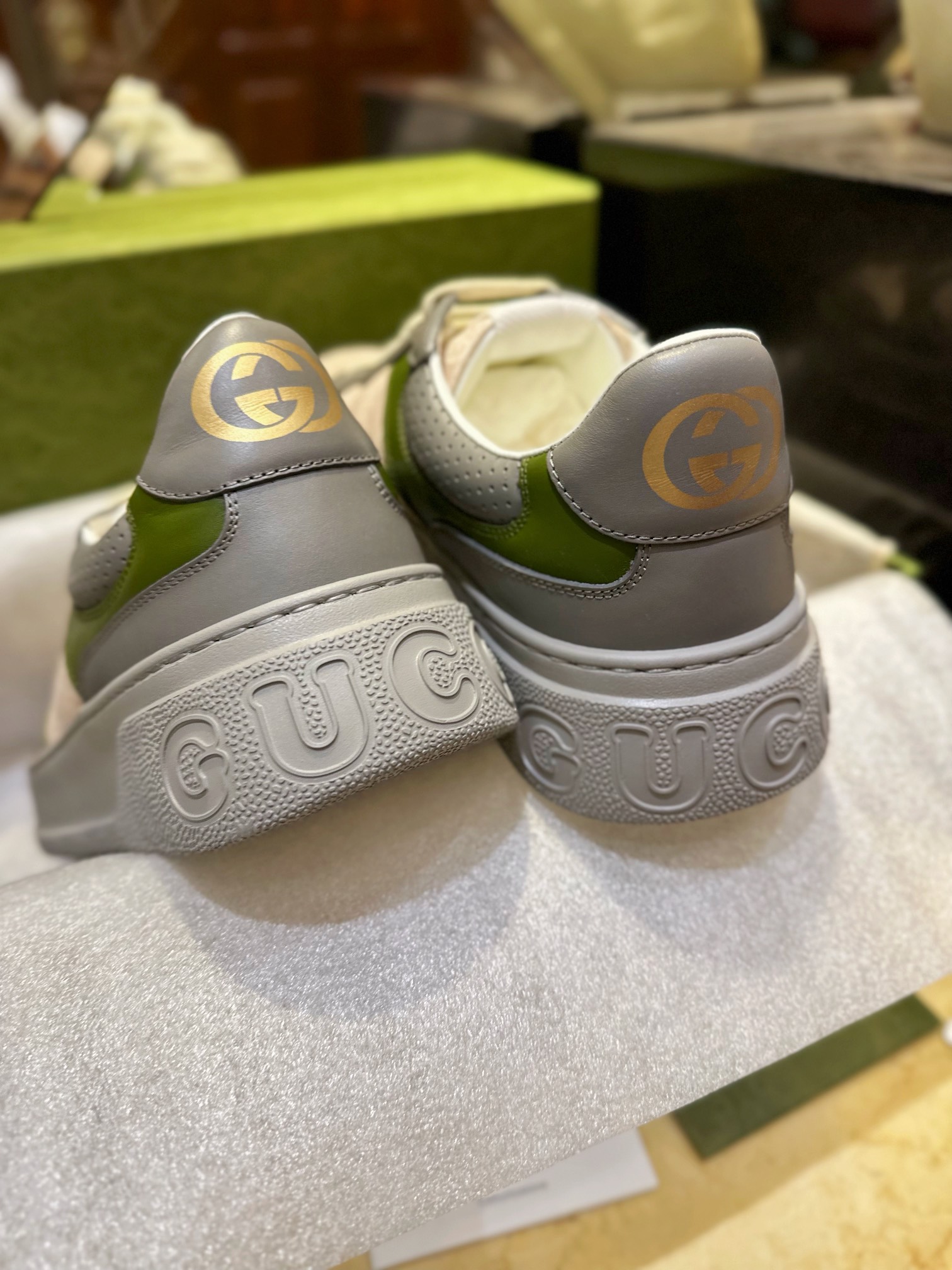 GG Embossed Biscuit Print Sneakers