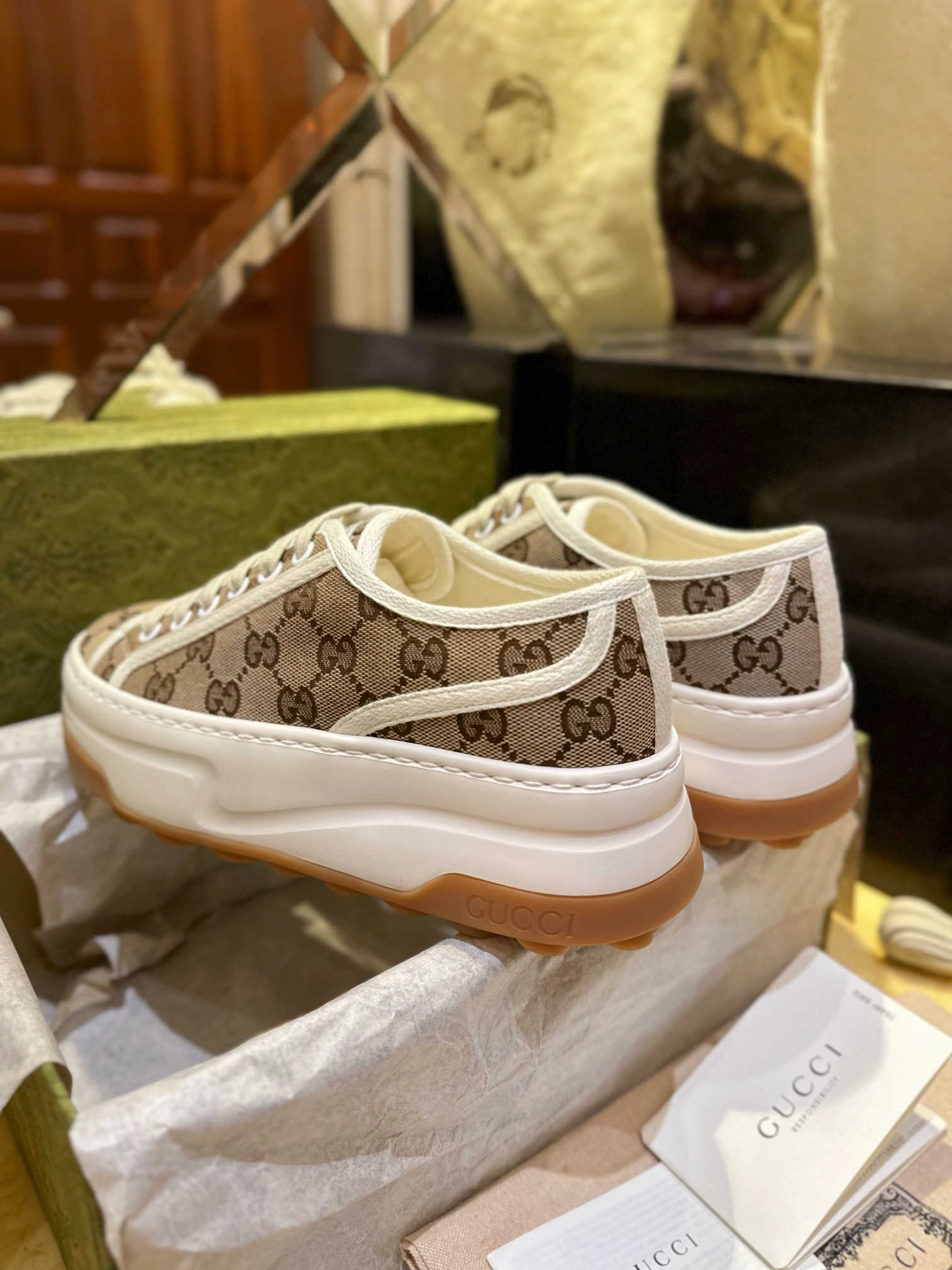 Chunky Sole Monogram Canvas Shoes