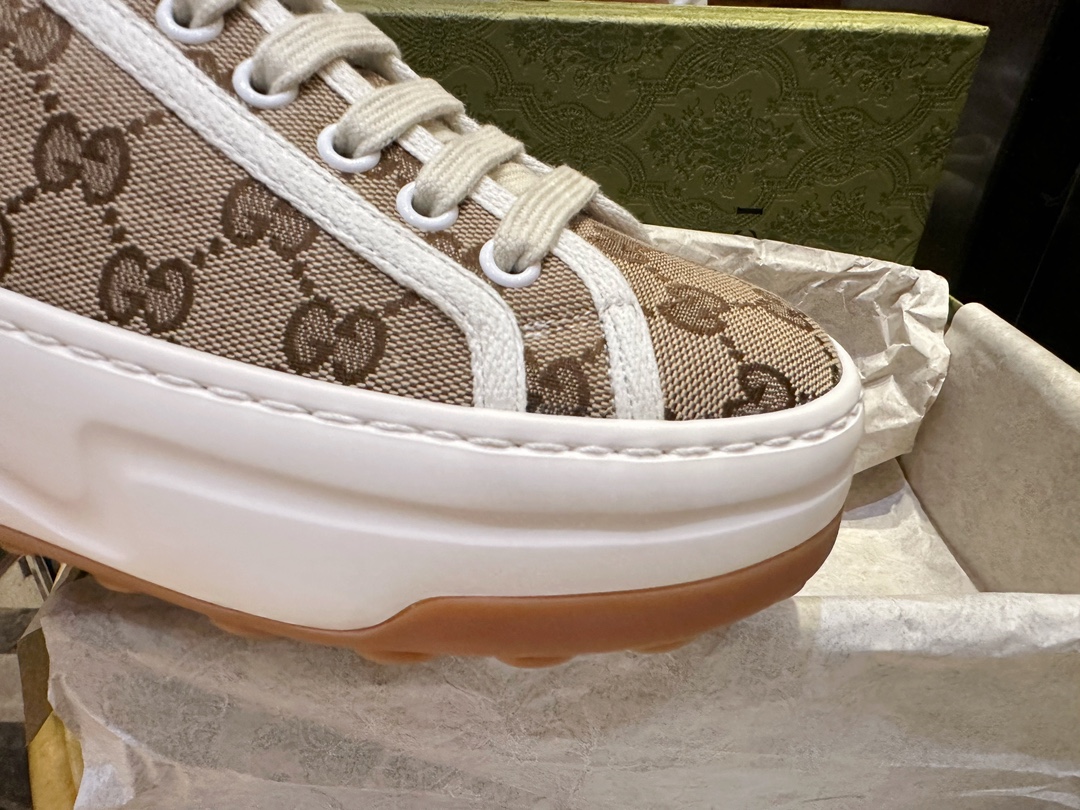 Chunky Sole Monogram Canvas Shoes