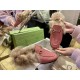 Classic Horsebit Pink Fur Loafers