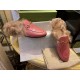 Classic Horsebit Pink Fur Loafers