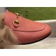 Classic Horsebit Pink Fur Loafers