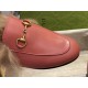 Classic Horsebit Pink Fur Loafers