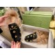 Classic Horsebit Star Bee Fur Loafers