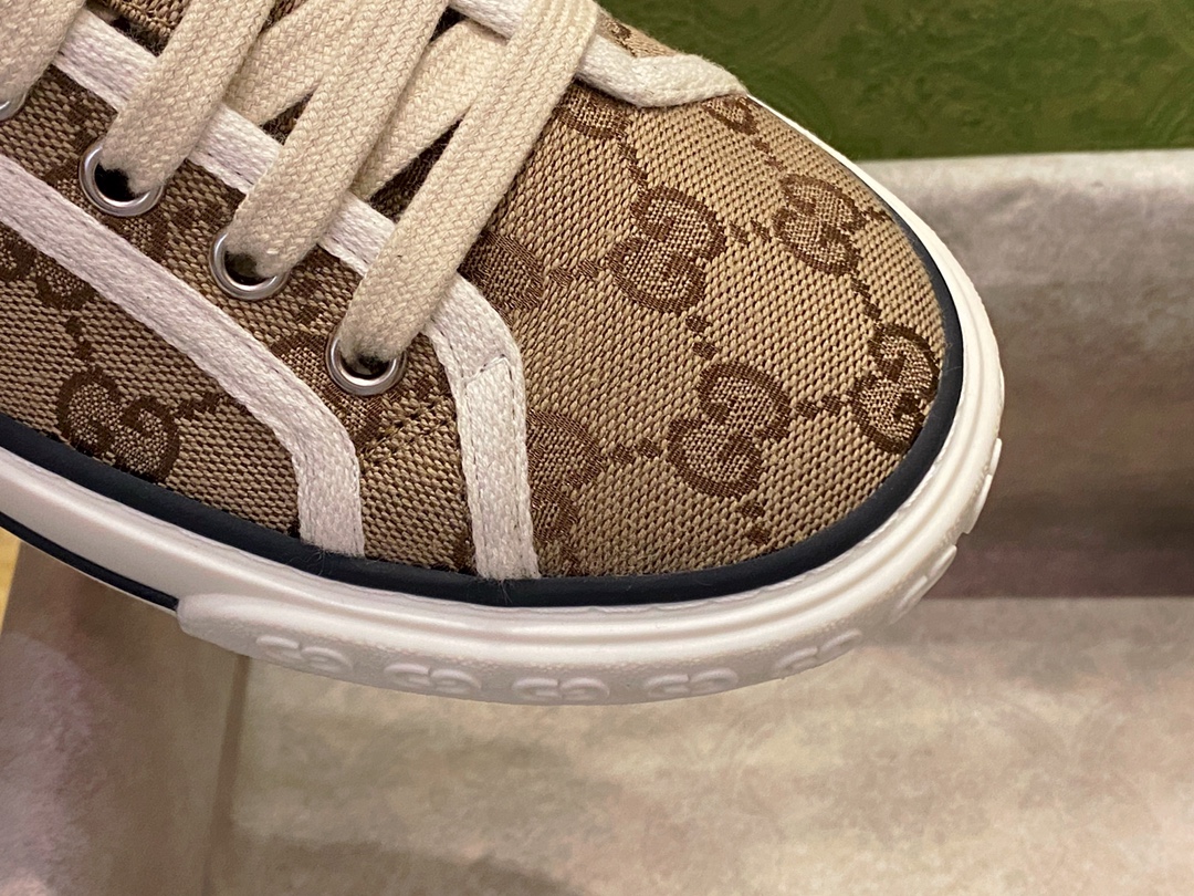 1977 Monogram Double G Fabric Shoes