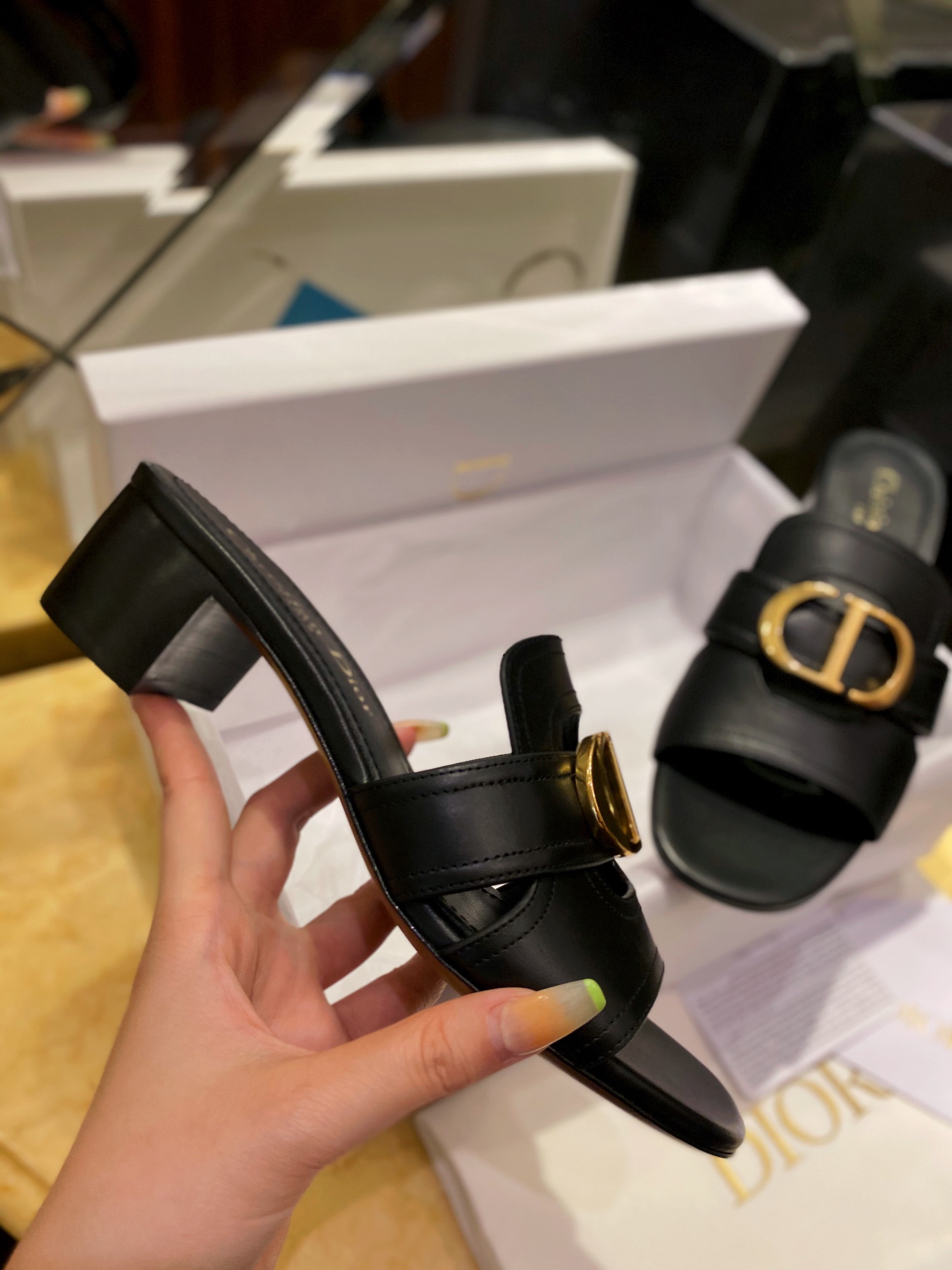 CD High Heel Slides