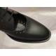 Black Carved Hollow Lace-up Leather Shoes