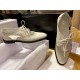 White Carved Hollow Lace-up Leather Shoes