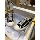 Dior Black Canvas Sneakers with Heel