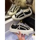 Dior Black Canvas Sneakers with Heel