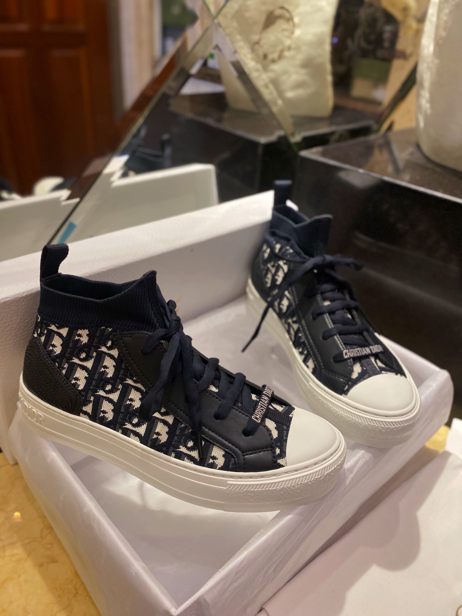 Monogram High-Top Canvas Shoes