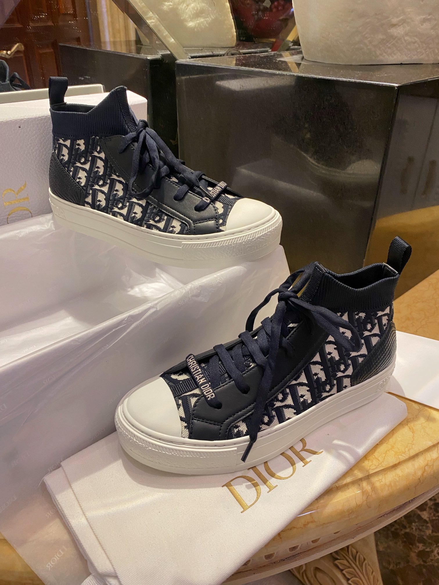 Monogram High-Top Canvas Shoes