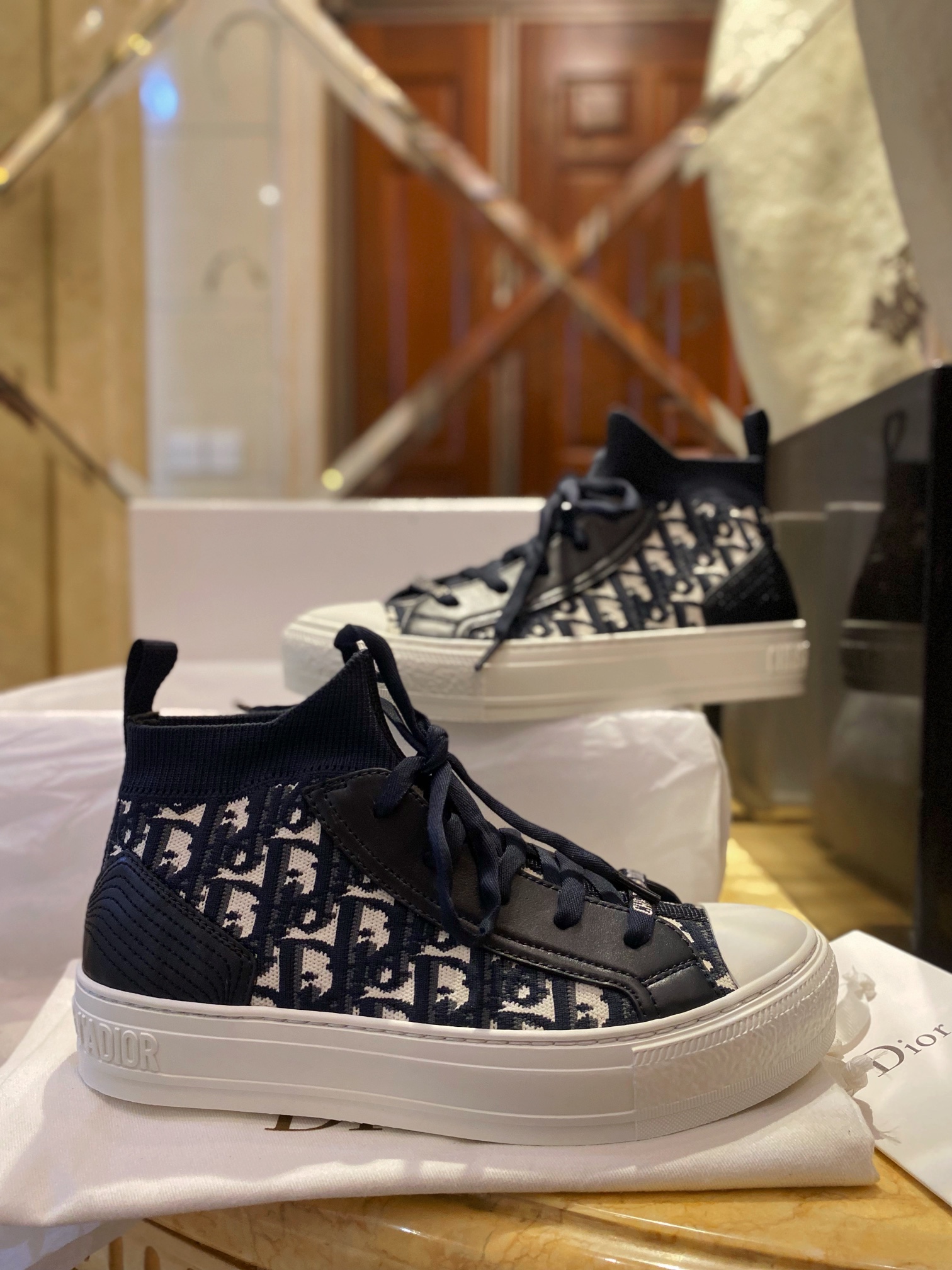 Monogram High-Top Canvas Shoes