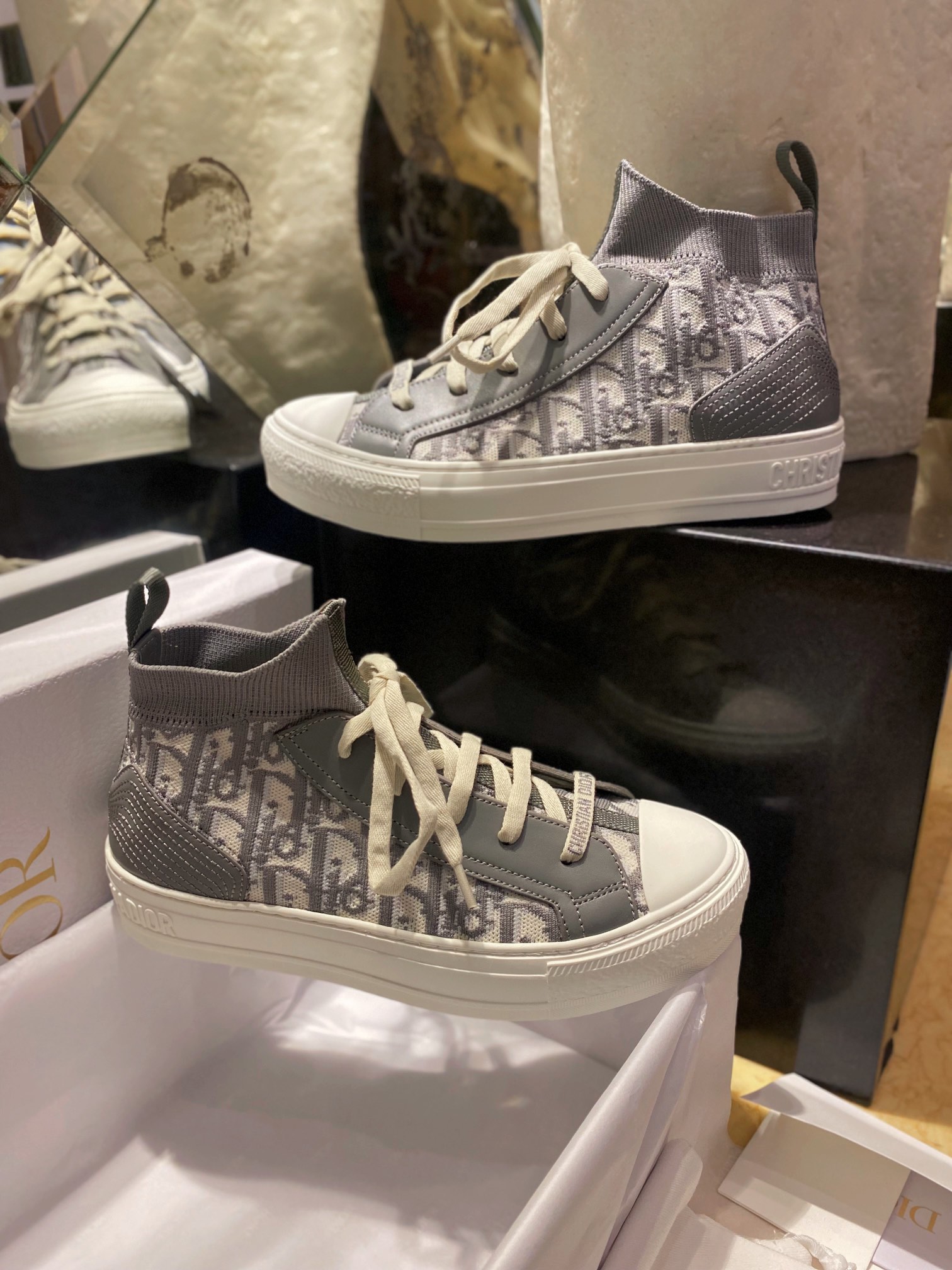 Monogram High-Top Canvas Shoes