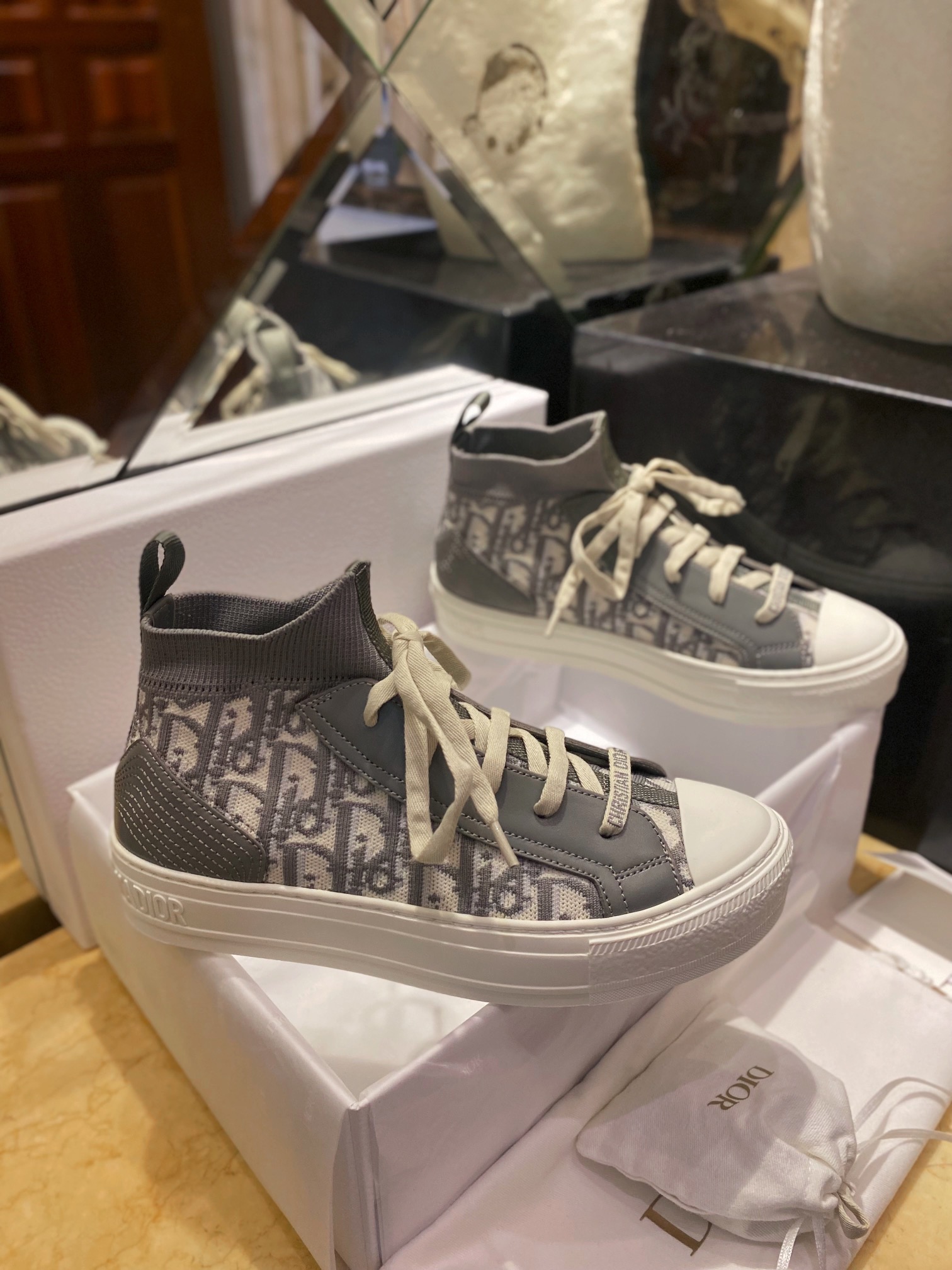 Monogram High-Top Canvas Shoes