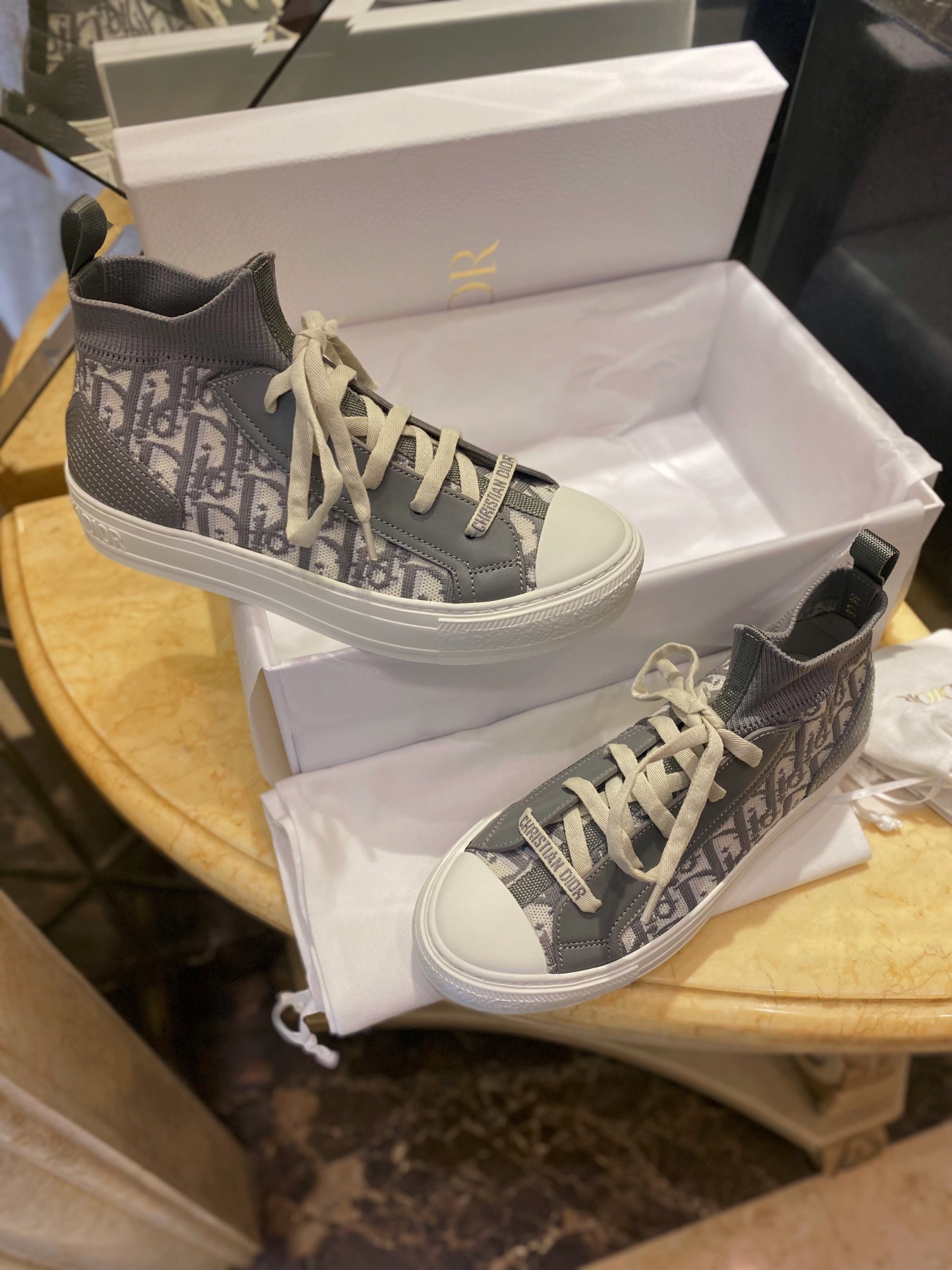 Monogram High-Top Canvas Shoes