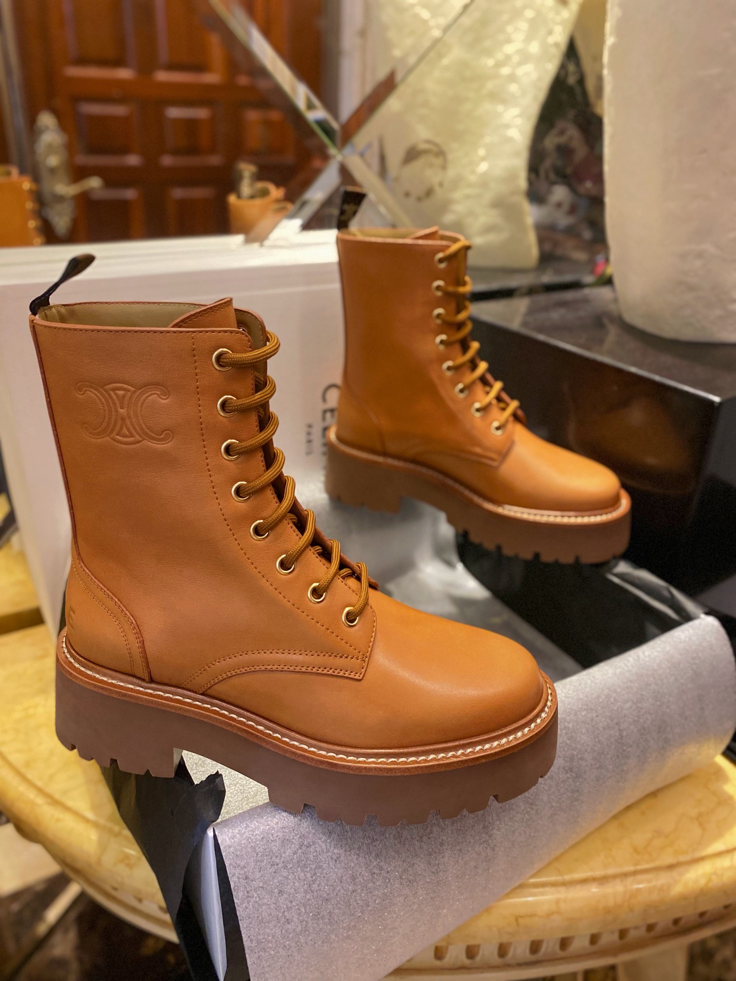 Bulky Triumph Martin Ankle Boots