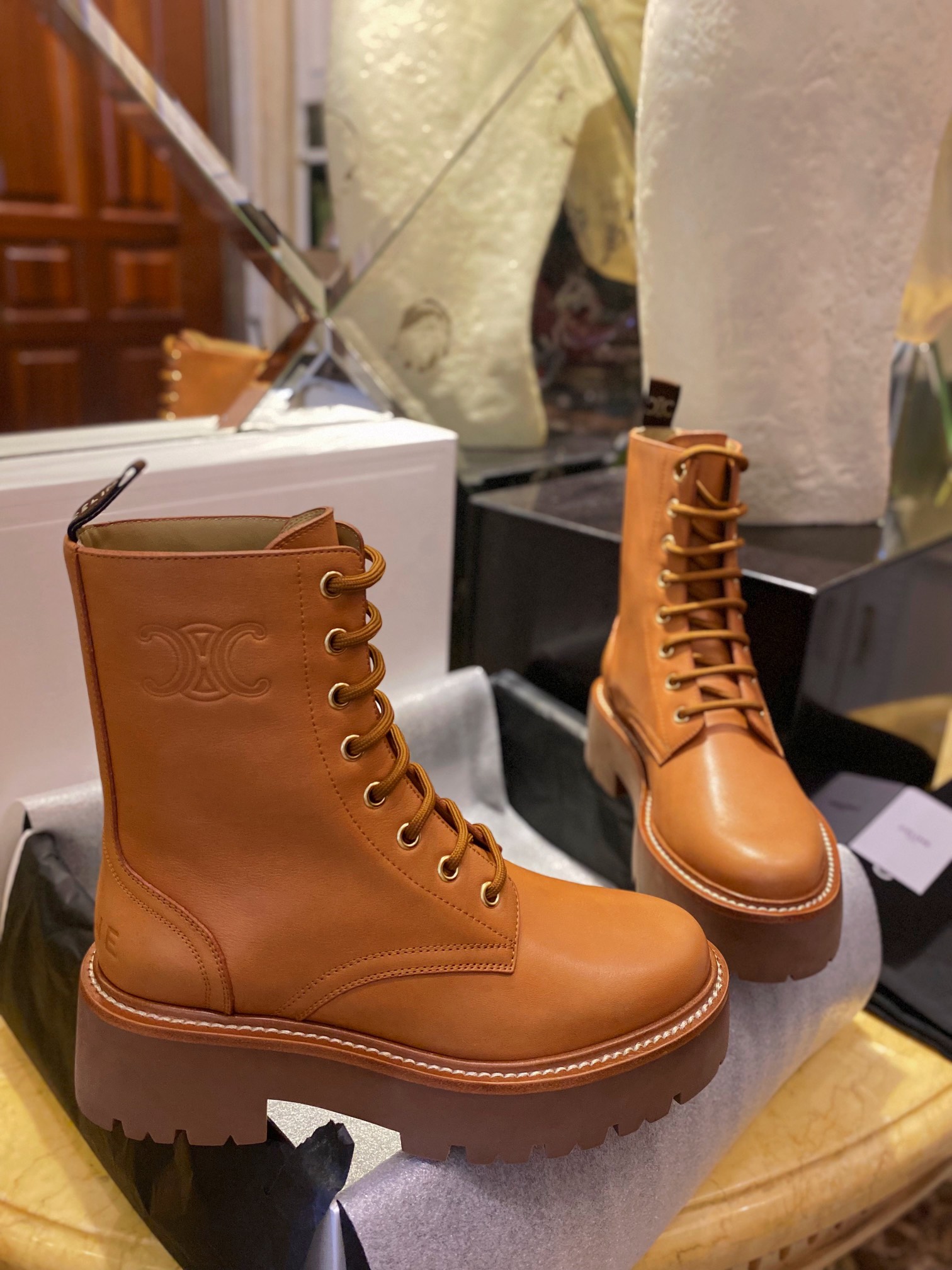 Bulky Triumph Martin Ankle Boots