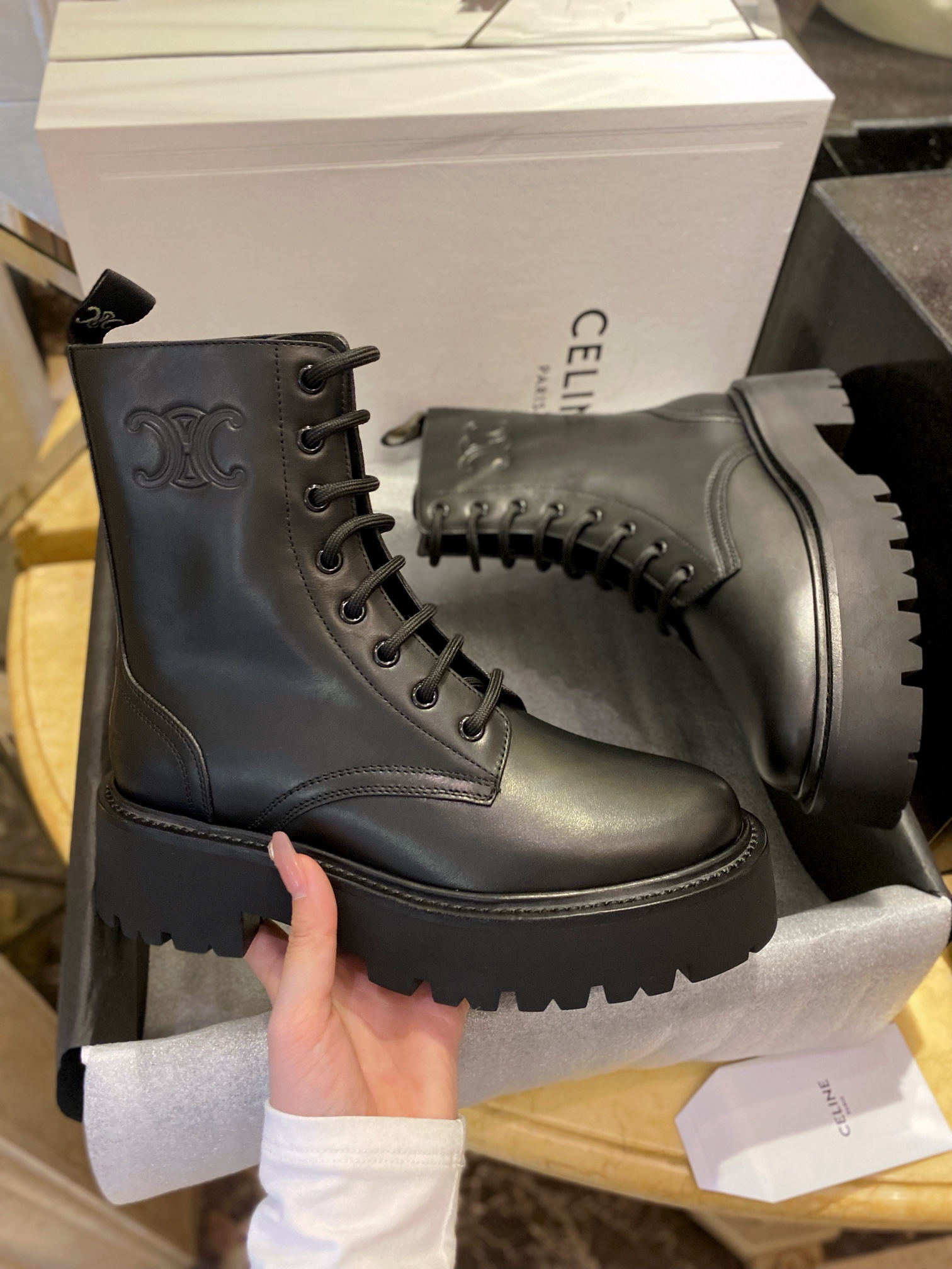 Bulky Triumph Martin Ankle Boots