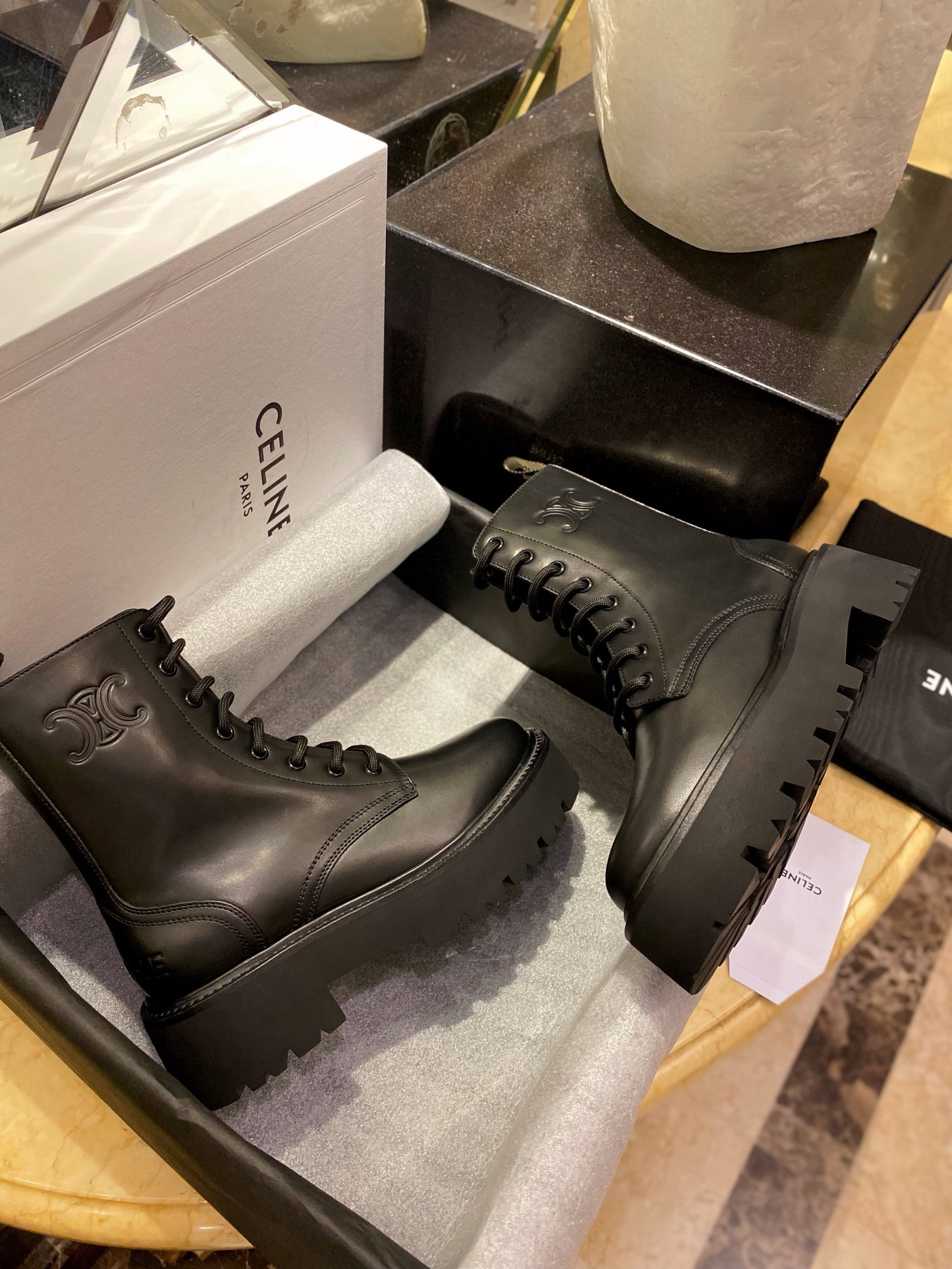 Bulky Triumph Martin Ankle Boots