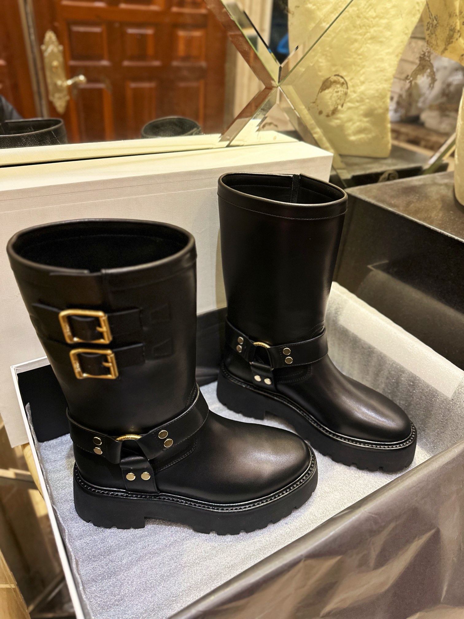 Mid-Calf Riding Boots