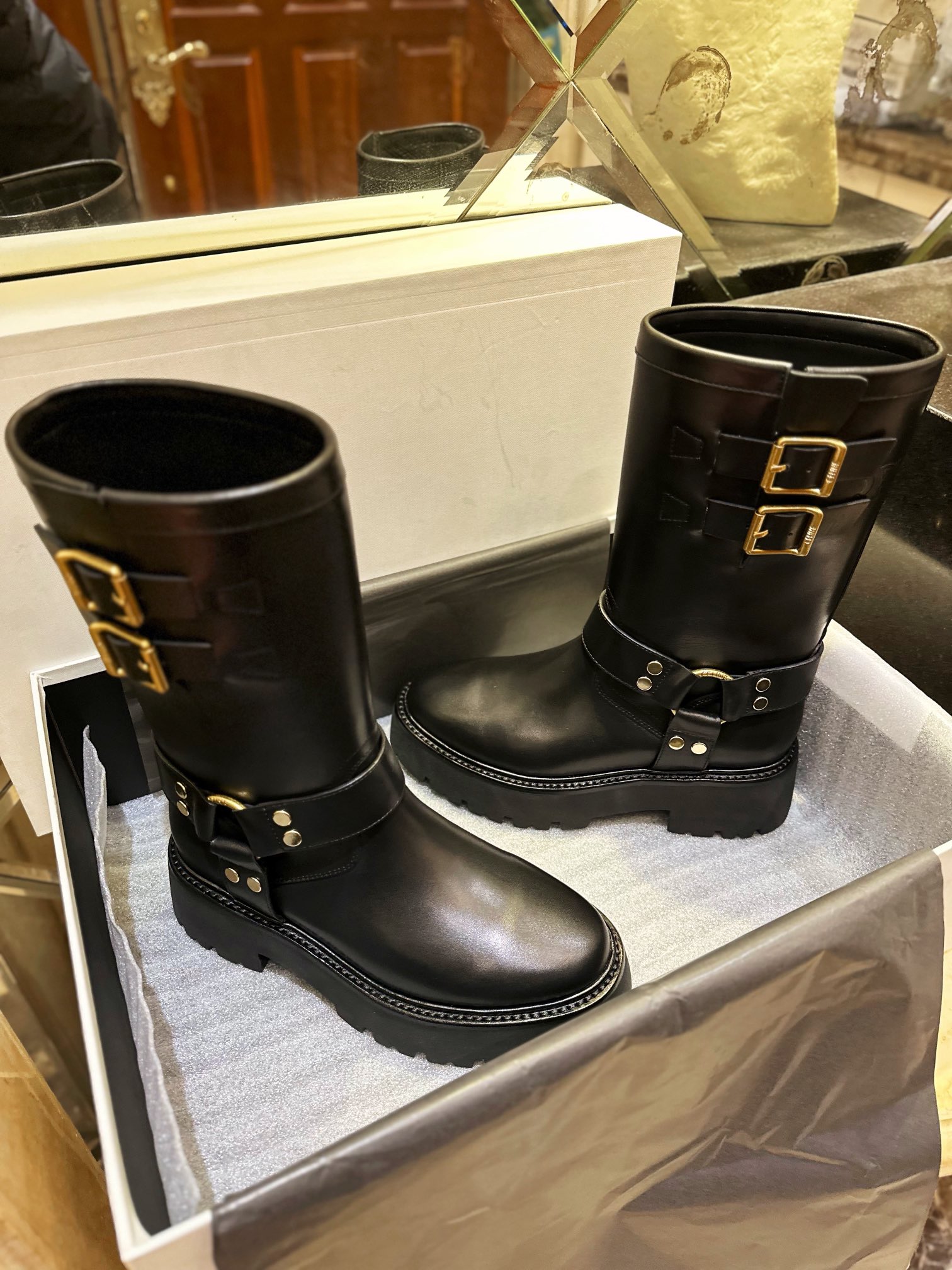 Mid-Calf Riding Boots