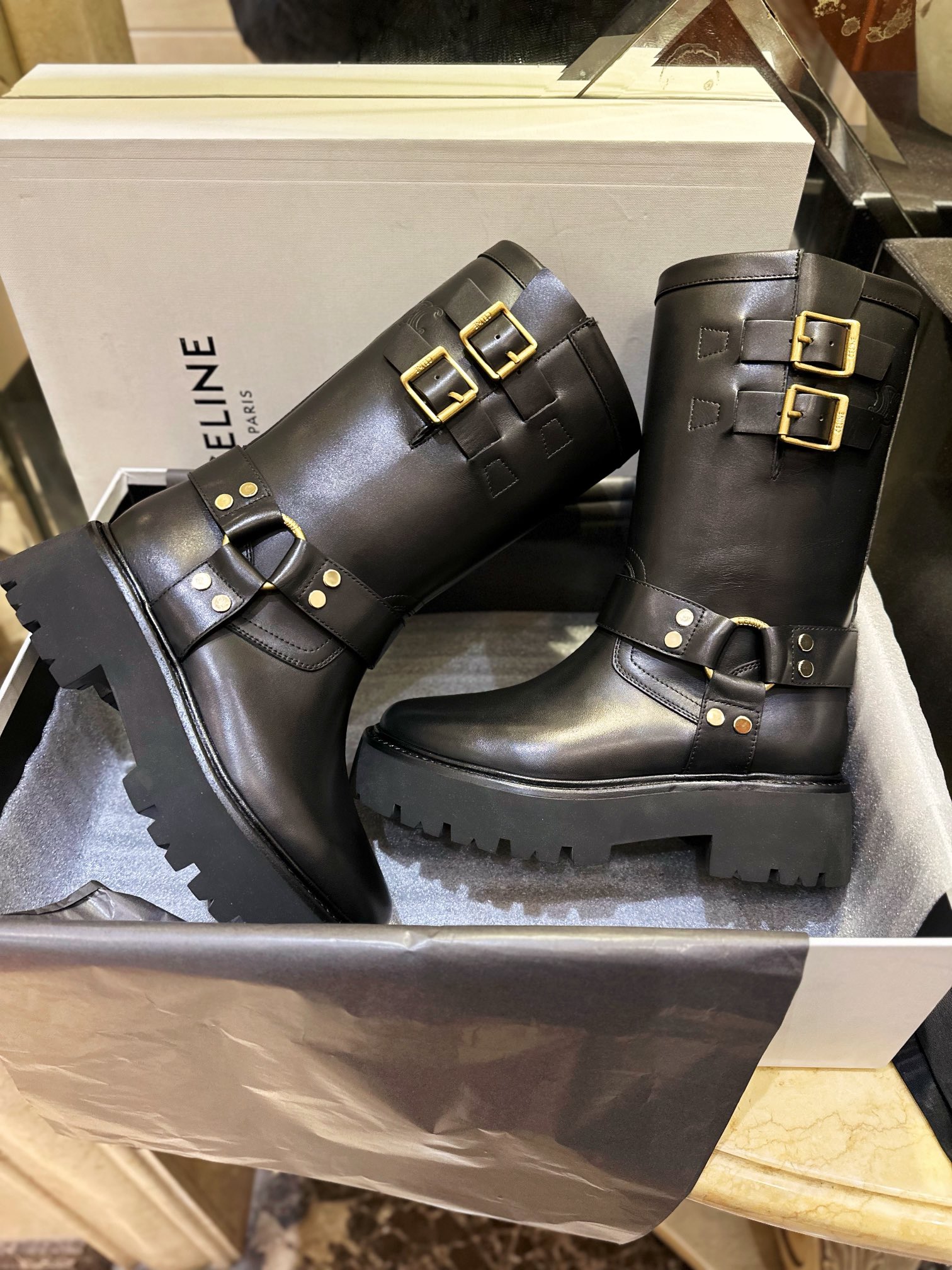 Mid-Calf Riding Boots