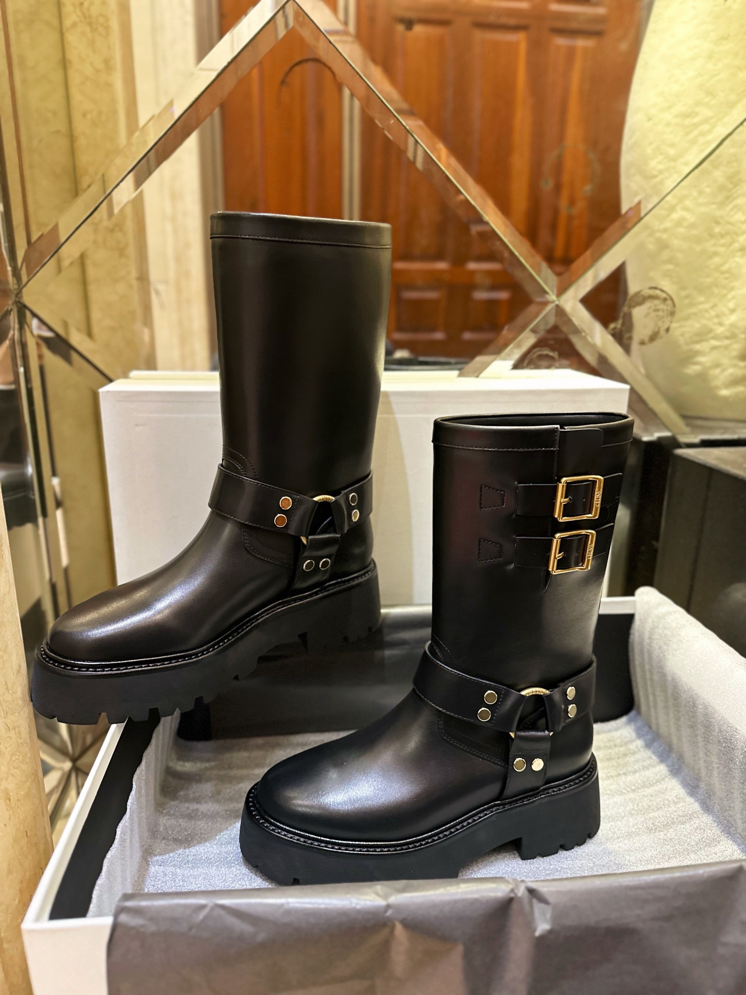 Mid-Calf Riding Boots