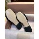 Sheepskin Pleated Flat Slippers