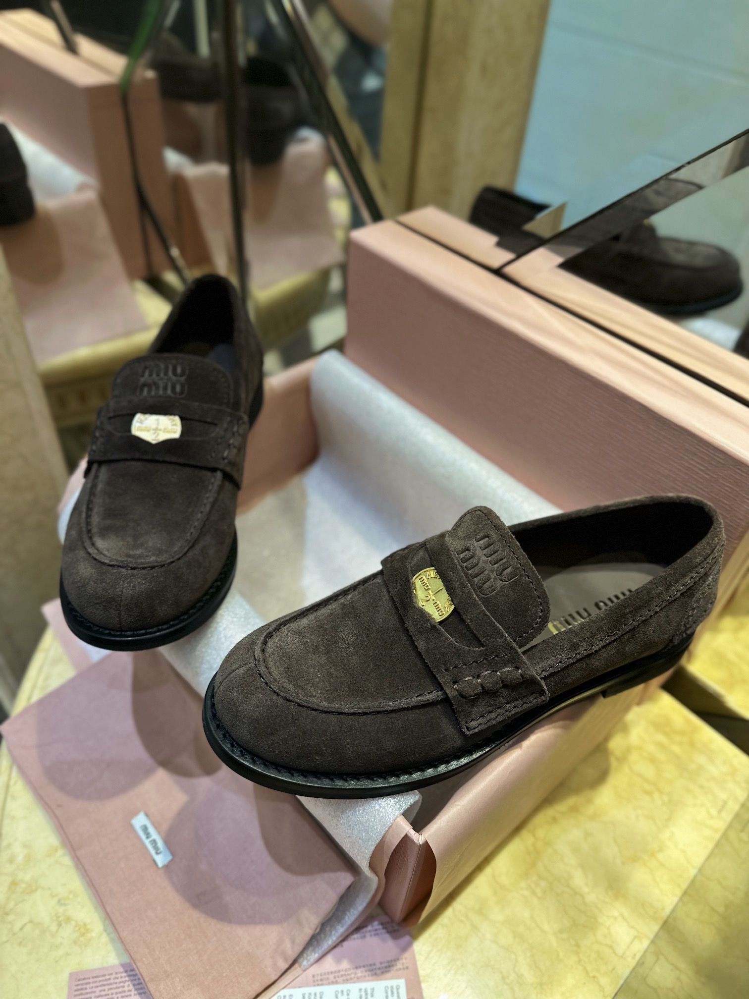 Suede Coin Loafers