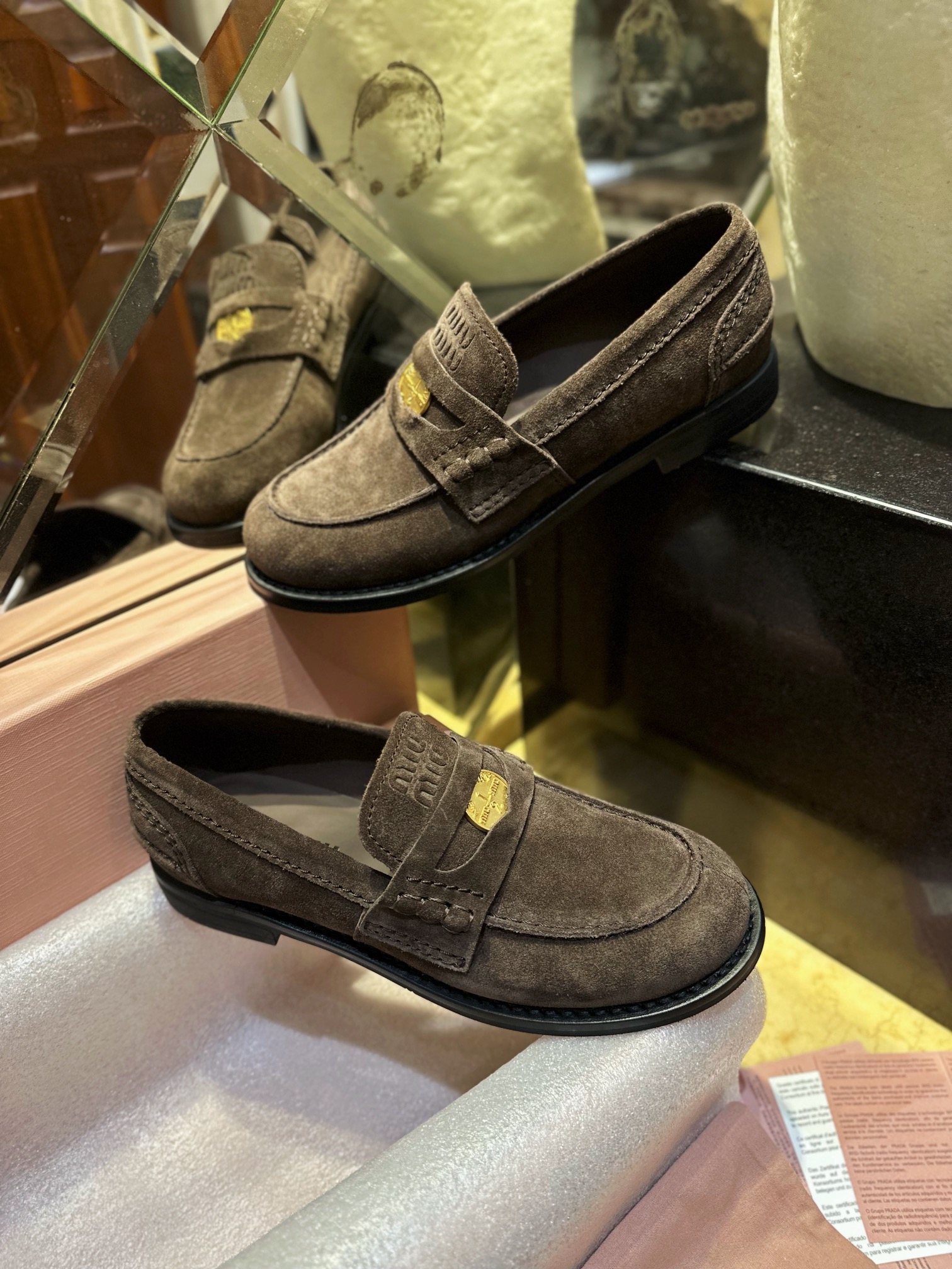 Suede Coin Loafers