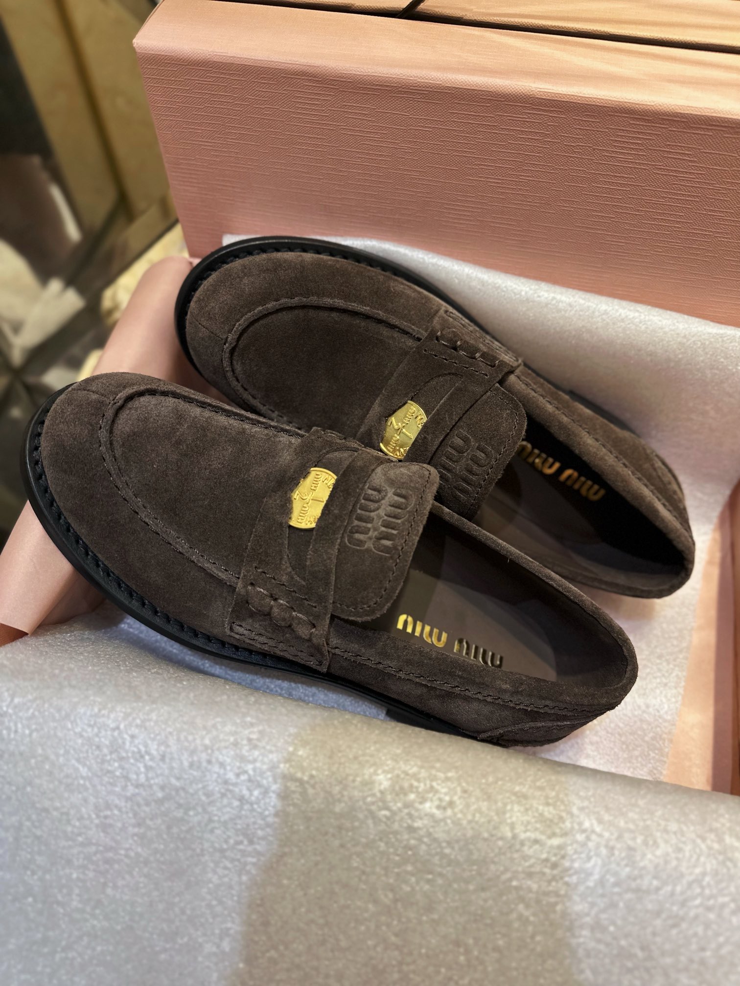 Suede Coin Loafers